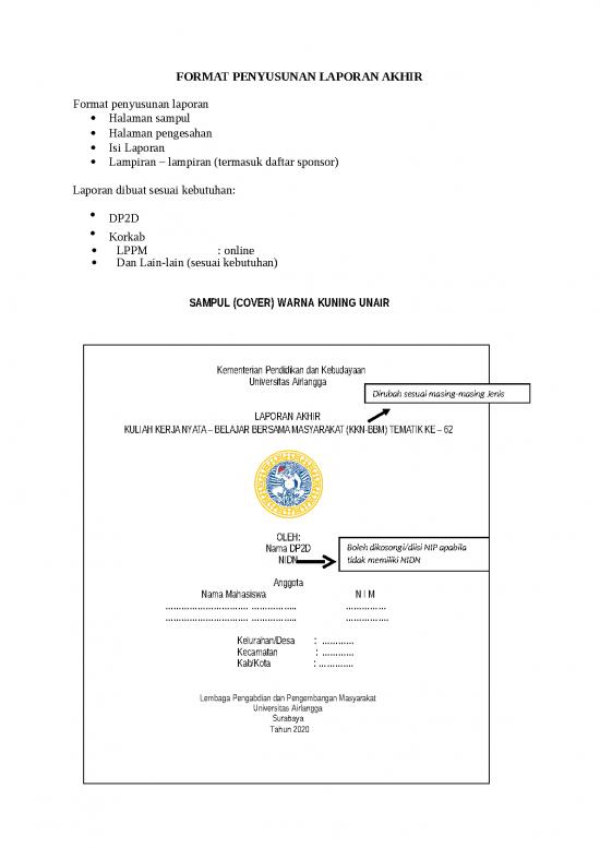 picture Format Laporan Akhir Kkn Tematik Ke 62
