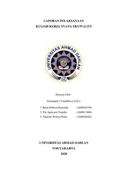 picture Laporan Kkn Pdf 35525 | Judul I2 2020