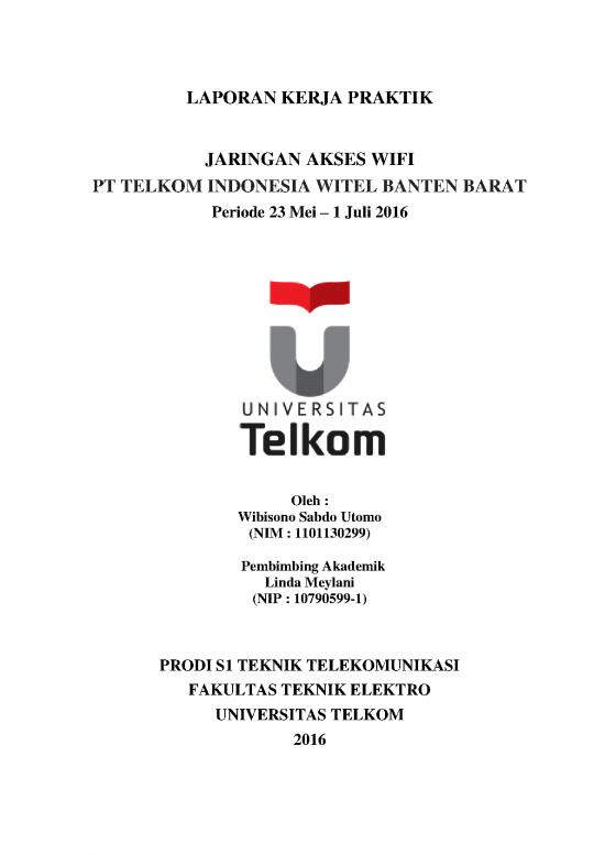 picture_Laporan Kkn Pdf 34676 | Kp Wibisonosu 110113299 Pt Telkom Serang Banten