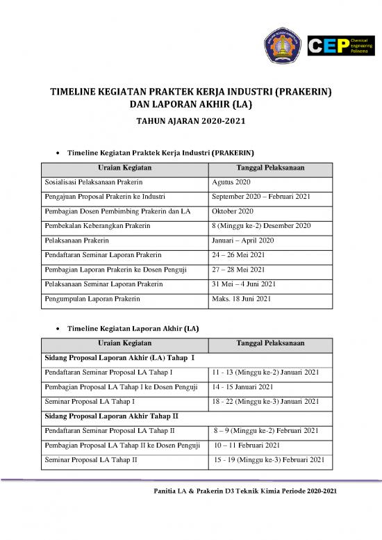 picture Laporan Pkl 34576 | Lampiran  Timeline Kegiatan Prakerin Dan La Tahun Akdemik 2020 2021
