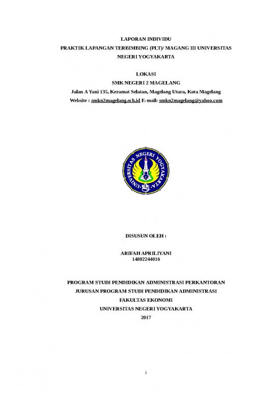 picture Contoh Laporan Magang 34622 | Laporan Individu