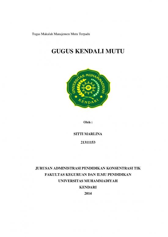 picture Manajemen Pdf 35944 | Makalah Gugus Kendali Mutu