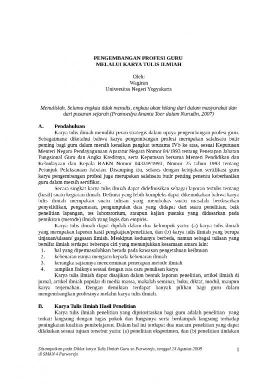 picture Contoh Pendahuluan Karya Ilmiah 36040 | Materi Diklat Karya Tulis Ilmiah Bagi Guru