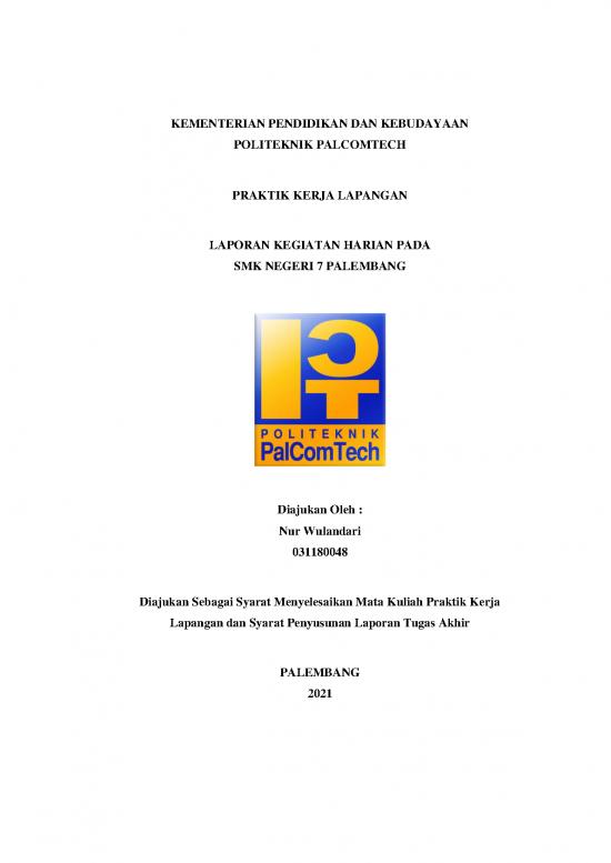 picture Pendidikan Pdf 34724 | Pkl D3si 2021 Nur Wulandari
