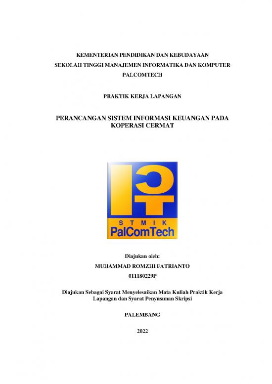 picture Manajemen Pdf 34725 | Pkl If 2022 Muhammad Romzhi Fatrianto
