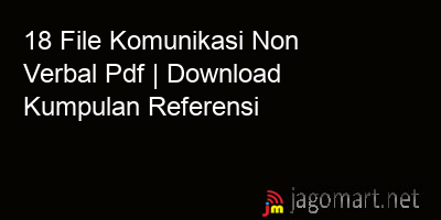 picture 18 File Komunikasi Non Verbal Pdf | Download Kumpulan Referensi