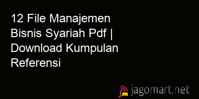 picture 12 File Manajemen Bisnis Syariah Pdf | Download Kumpulan Referensi