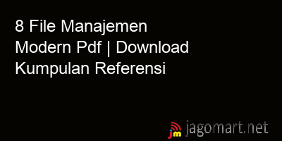 picture 8 File Manajemen Modern Pdf | Download Kumpulan Referensi