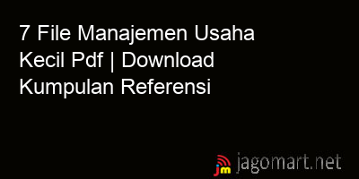 picture 7 File Manajemen Usaha Kecil Pdf | Download Kumpulan Referensi