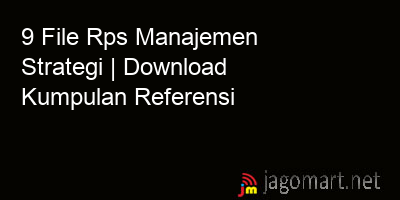 picture 9 File Rps Manajemen Strategi | Download Kumpulan Referensi