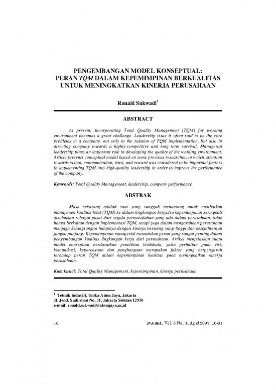 picture Manajemen Kualitas Total Pdf 36785 | 02 Ronald Sukwadi Tqm