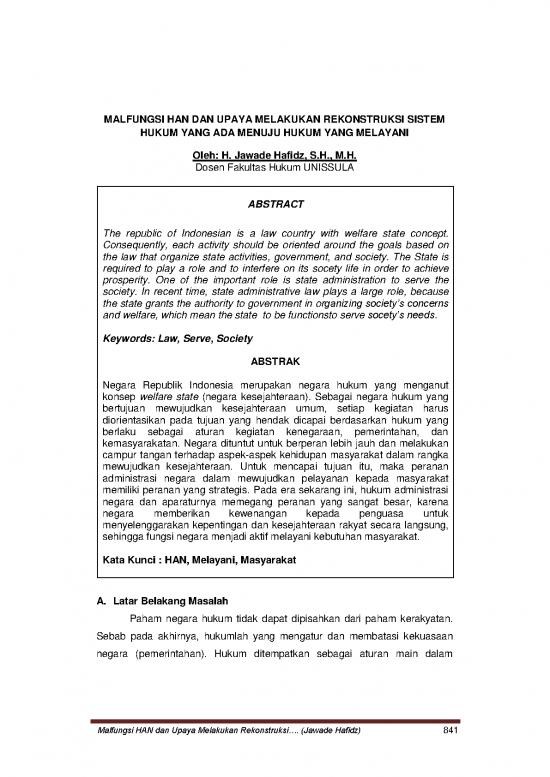 picture Hukum Pdf 37769 | 12293 Id Malfungsi Han Dan Upaya Melakukan Rekonstruksi Sistem Hukum Yang Ada Menuju Huku