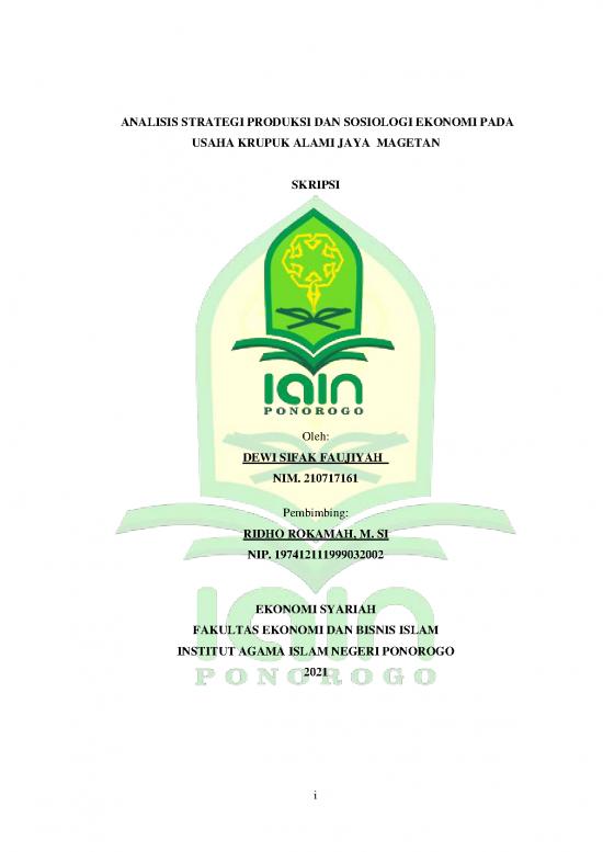 picture Sosiologi Pdf 37306 | 210717161 Dewi Sifak Faujiyah Ekonomi Syariah