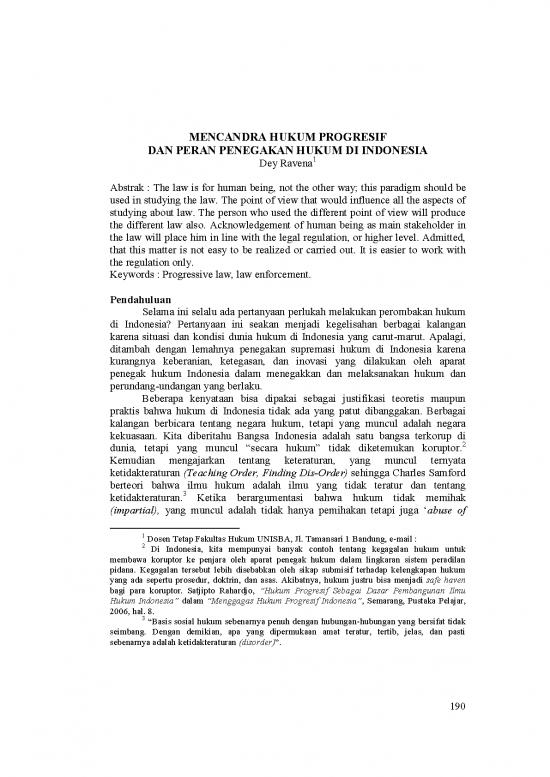 picture Hukum Pdf 37781 | 25216 Id Mencandra Hukum Progresif Dan Peran Penegakan Hukum Di Indonesia