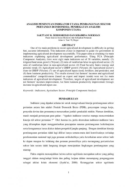 picture1_Pertanian Pdf 37471 | 43975 Id Analisis Penentuan Indikator Utama Pembangunan Sektor Pertanian Di Indonesia Pen