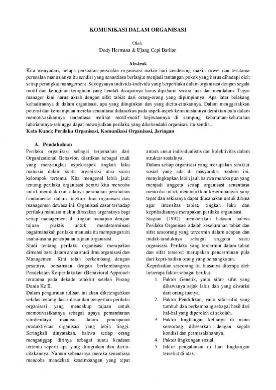 picture Komunikasi Pdf 36287 | 77643 Id Komunikasi Dalam Organisasi