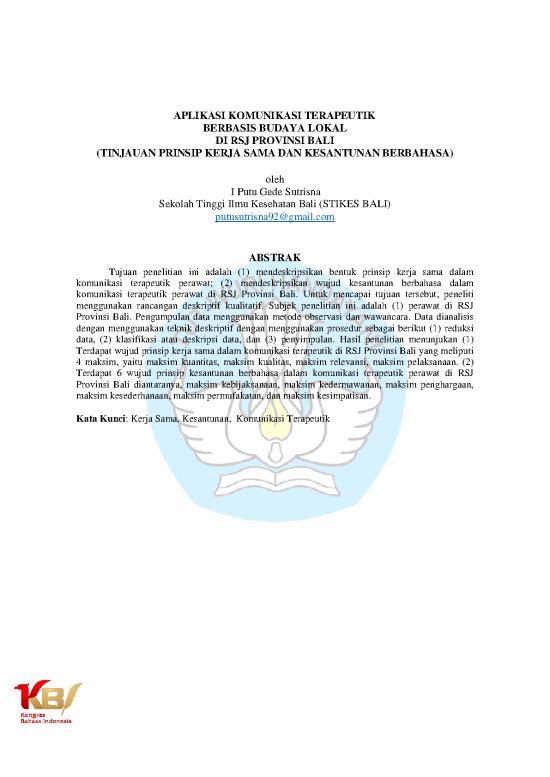 picture_Komunikasi Pdf 36315 | Aplikasi Komunikasi Terapeutik