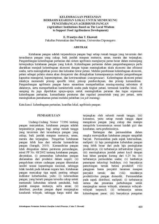 picture Pertanian Pdf 37410 | Artikel Kelembagaan Pertanian Berbasis Kearifan Lokal Edy