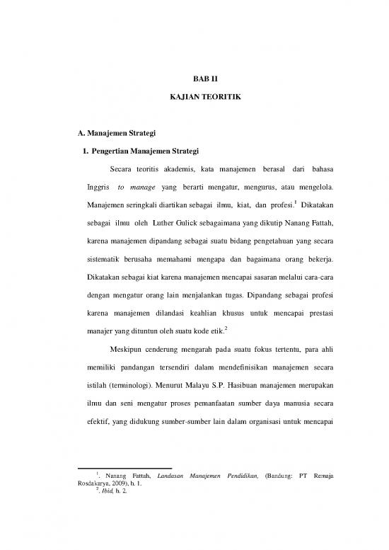 picture Manajemen Strategi Menurut Para Ahli 36704 | Bab Ii Disertasi Wasirin