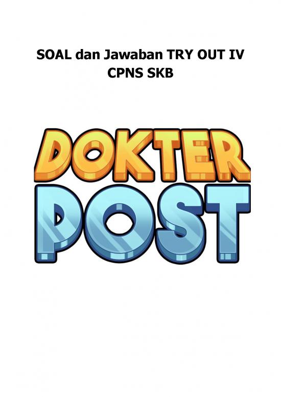 picture Kumpulan Soal Cpns Dan Jawabannya Pdf 37036 | Chapter Skb 4