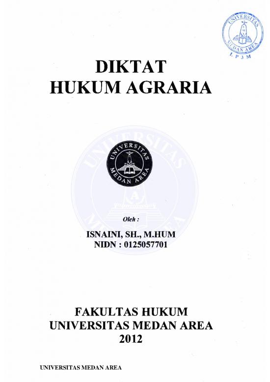 picture Hukum Pdf 37899 | Diktat   Isnaini   Diktat Hukum Agraria