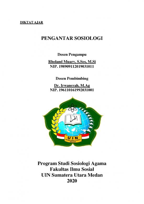 picture Sosiologi Pdf 37333 | Diktat Ajar Rholand Muary