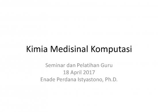 picture_Kimia Medisinal Pdf 38362 | Enade Kimiamedisinalkomputasi Usd Sogang 20170418