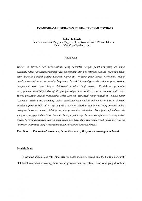 picture Komunikasi Pdf 36406 | Komunikasi Kesehatan Di Indonesia Era Pandemi Covid