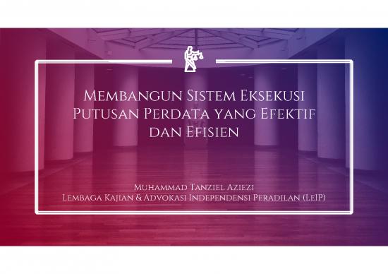 picture Putusan Perdata Pdf 37759 | Materi Diskusi Publik Muhammad Tanziel Aziezi Membangun Sistem Eksekusi Putusan Perdata Yang Efektif Dan Efisien