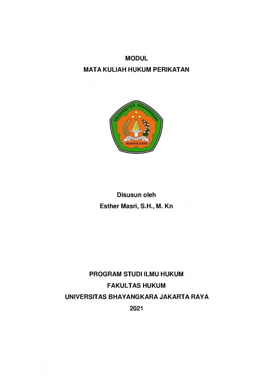 picture_Hukum Pdf 37862 | Modul Mata Kuliah Hukum Perikatan (esther Masri, , Kn)
