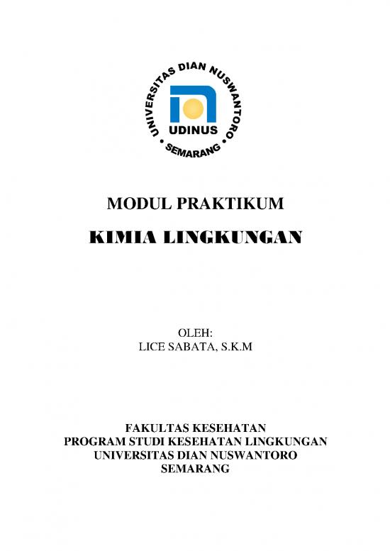 picture Kimia Lingkungan Pdf 38137 | Modul Praktikum Kimia Lingkungan