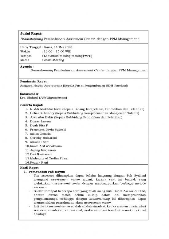 picture_Manajemen Diklat Pdf 37105 | Notulensi Rapat Pembahasan Ac Dengan Ppm