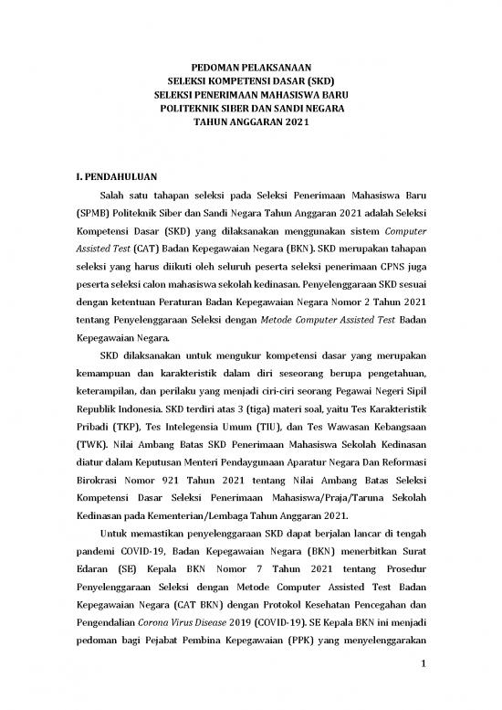 picture Kumpulan Soal Cpns Pdf 37090 | Pedoman Pelaksanaan Skd Spmb Pssn Fix