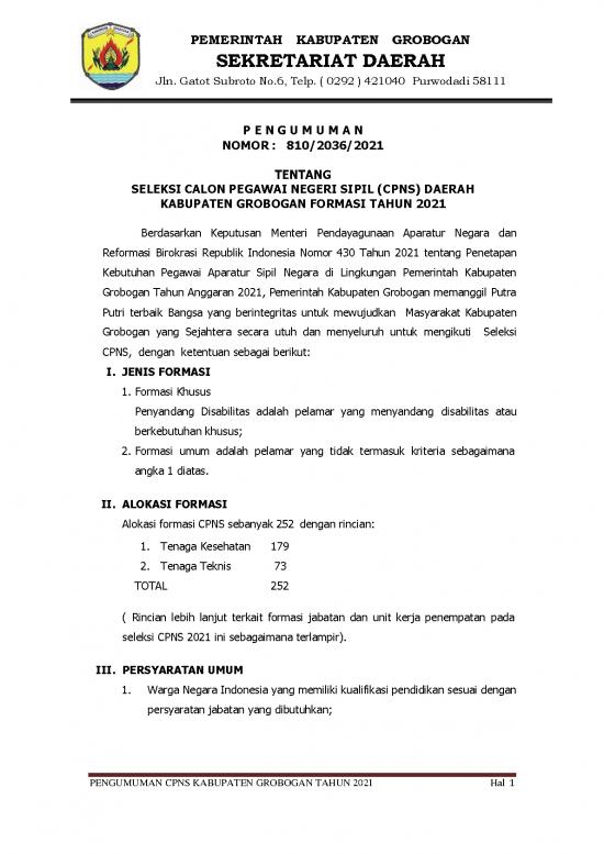 picture1_Pengumuman Cpns Formasi Th 2021 Pemkab Grobogan