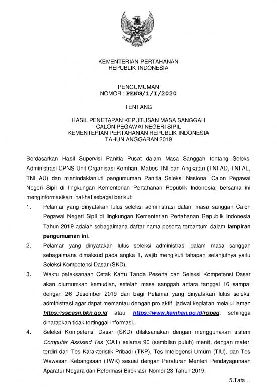 picture_Lingkungan Organisasi Pdf 37254 | Pengumuman Hasil Sanggah Cpns Kemhan 2019