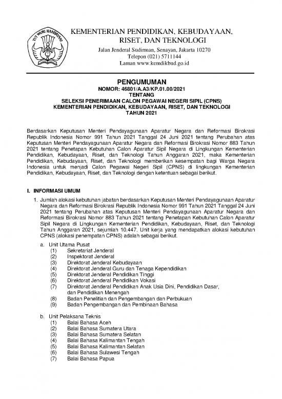picture1_Pendidikan Pdf 36906 | Pengumuman Seleksi Penerimaan Cpns Kemdikbudristek 1