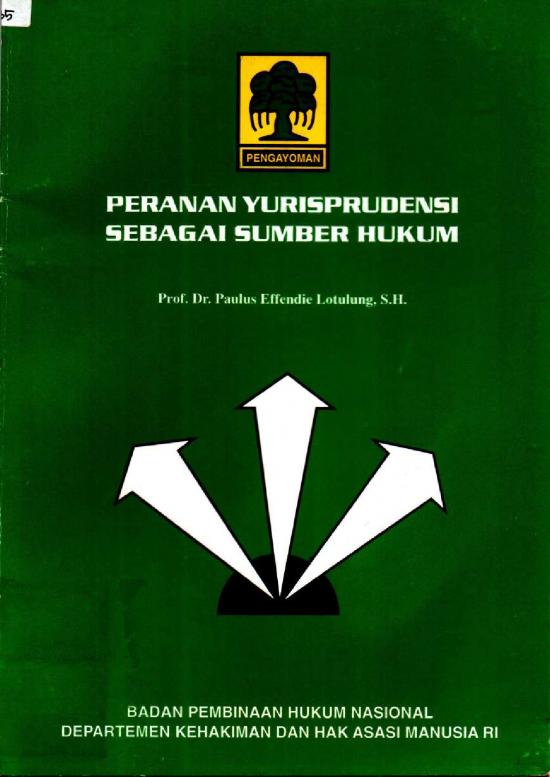 picture Hukum Pdf 37720 | Peranan Yurisprudensi