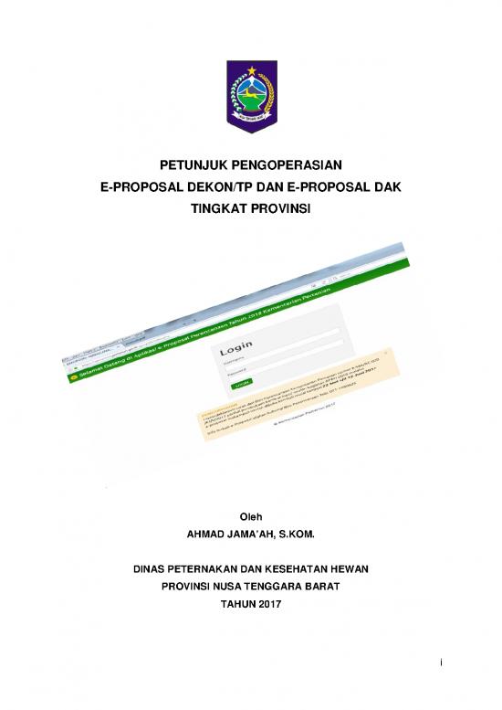 picture Pertanian Pdf 37405 | Petunjuk Pengoperasian E Proposale Dak Provinsi