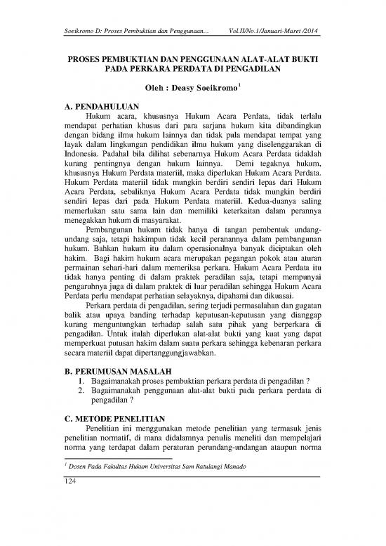picture Hukum Pdf 37836 | Proses Pembuktian Dan Penggunaan Alat Alat Bukti Pada Perkara Perdata Di Pengadilan