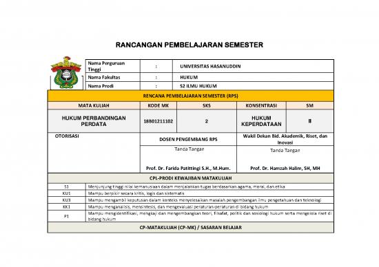 picture Hukum Pdf 37756 | Rps Hpe Perbandingan Hukum Perdata