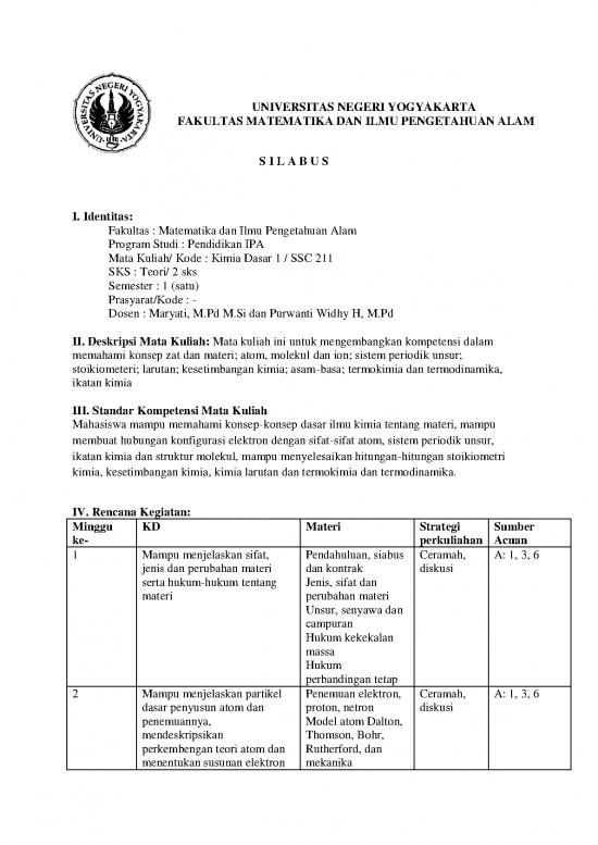 picture Ikatan Kimia Pdf 38337 | Silabus Kimia Dasar 1