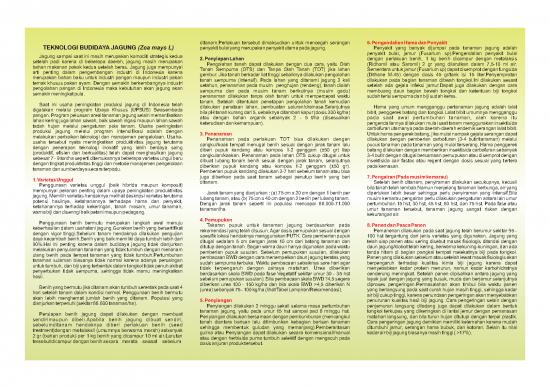 picture Budidaya Tanaman Jagung Pdf 37600 | Teknologi Budidaya Jagung