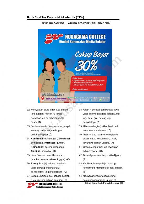 picture1_Soal Dan Pembahasan Tpa Pdf 37048 | Tpa 5 Pembahasan Tes Potensi Akademik Tpa 5