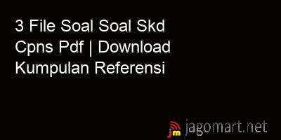 picture 3 File Soal Soal Skd Cpns Pdf | Download Kumpulan Referensi