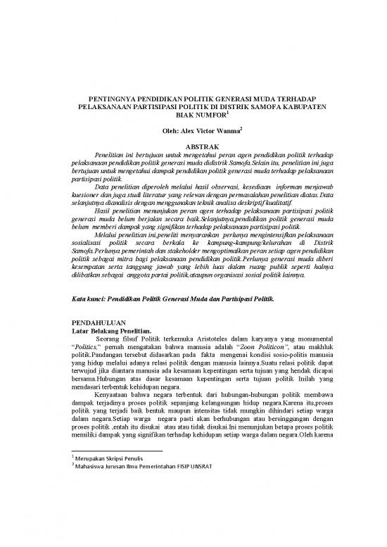 picture_Pendidikan Politik Pdf 38535 | 1123 Id Entingnya Pendidikan Politik Generasi Muda Terhadap Pelaksanaan Partisipasi Poli