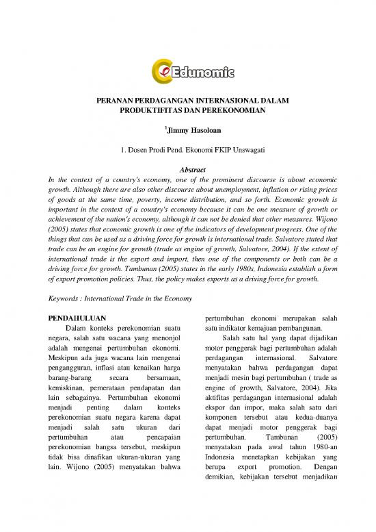 picture_Ekonomi Pdf 38719 | 271659 Peranan Perdagangan Internasional Dalam 71f683a0