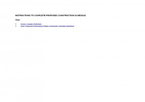 picture Excel Construction Company 40362 | 2d Proposed Construction Schedule