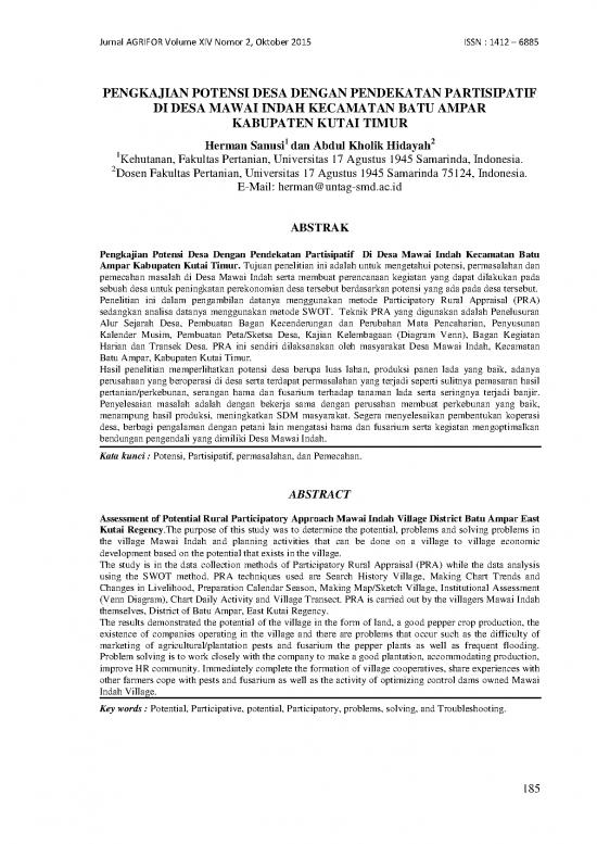 picture_Pertanian Pdf 39138 | 30144 Id Pengkajian Potensi Desa Dengan Pendekatan Partisipatif Di Desa Mawai Indah Kecam