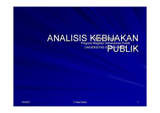 picture_Analisis Kebijakan Publik Pdf 39838 | Analisis Kebijakan Publik