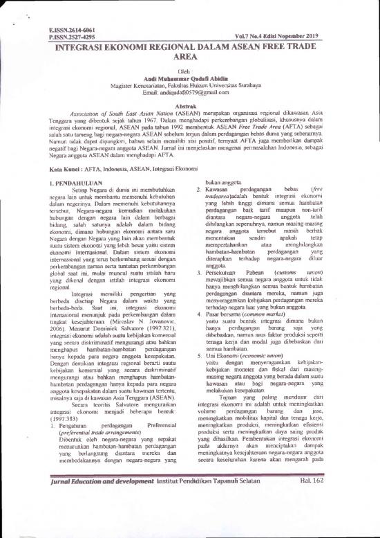 picture Hukum Pdf 38792 | Andi Muhammar Integrasi Ekonomi Regional